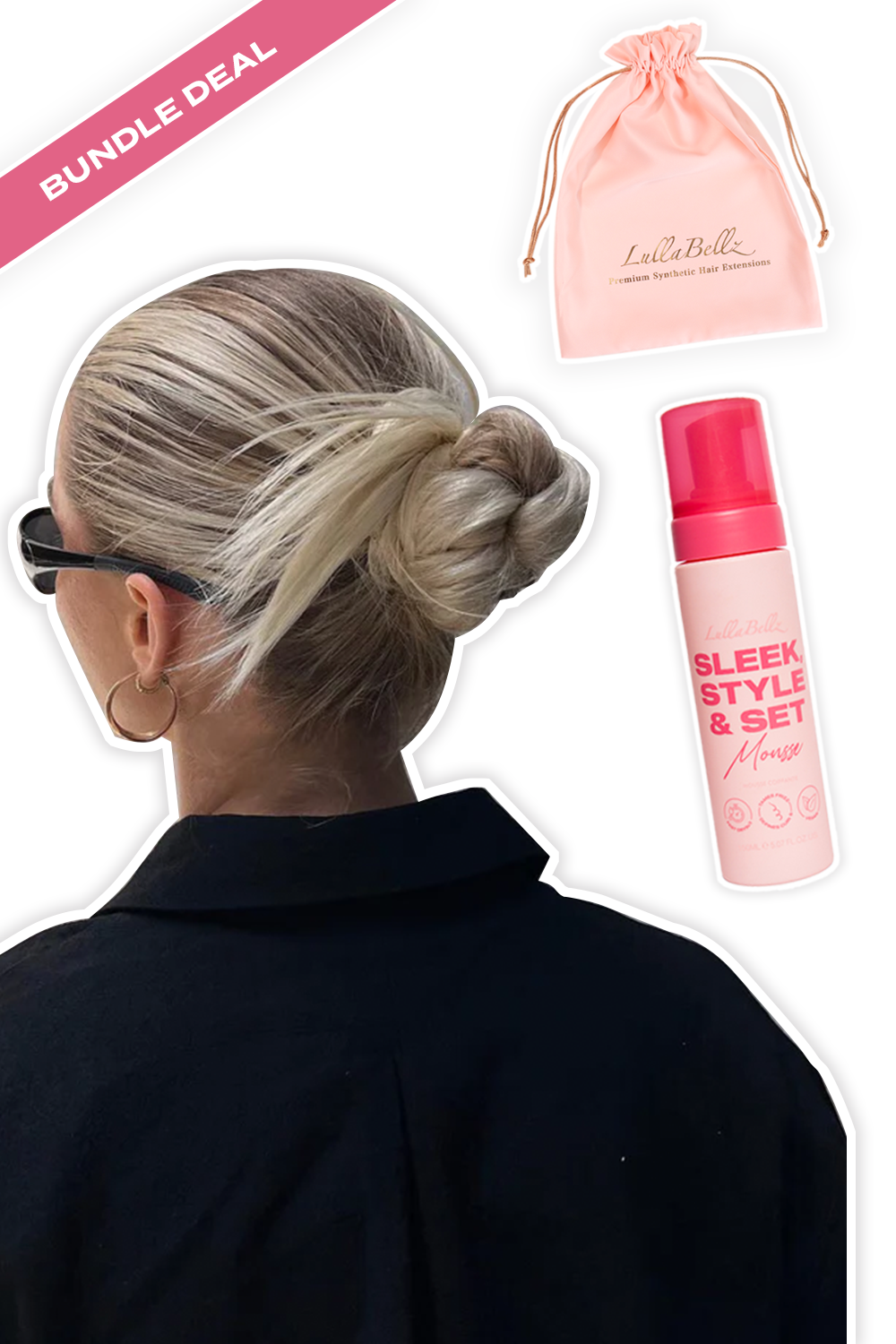 Feathered Bun Booster + Hair Care Bundle