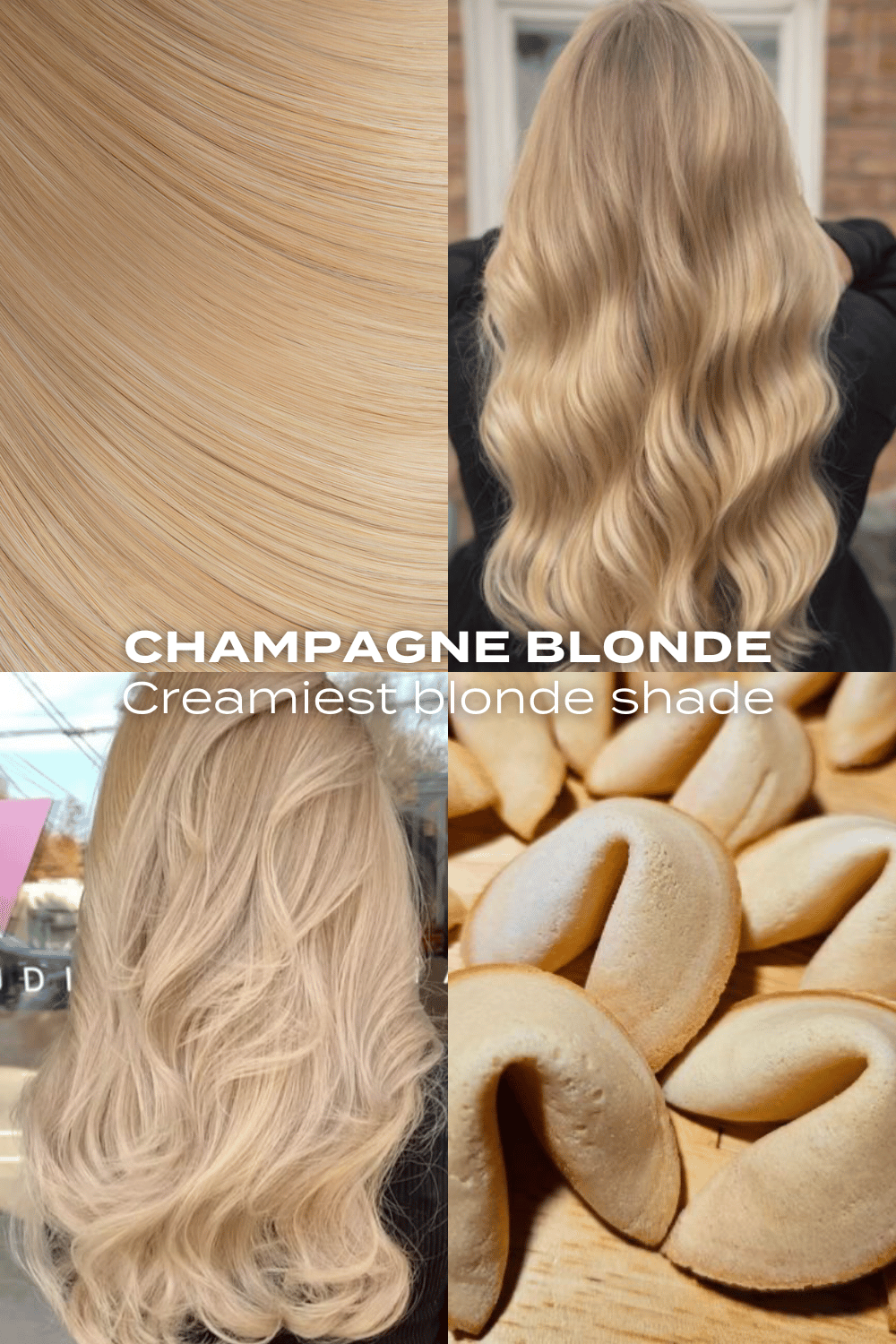 Extensions de cheveux bouclés super épais de 22 po en 5 pièces - BLONDS | BLOND CHAMPAGNE #3