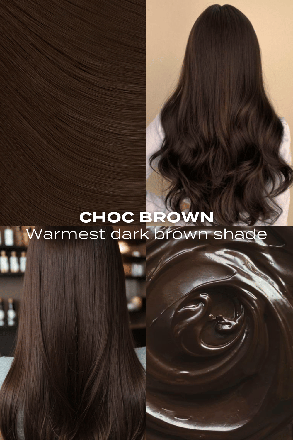 Super épais 40,6 cm 5 pièces brushing ondulé clip dans les extensions de cheveux - MARRONS | CHOCOLAT BRUN #4