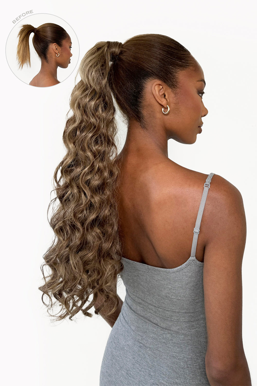 Midi Grande 20" Curly Korkenzieherpony