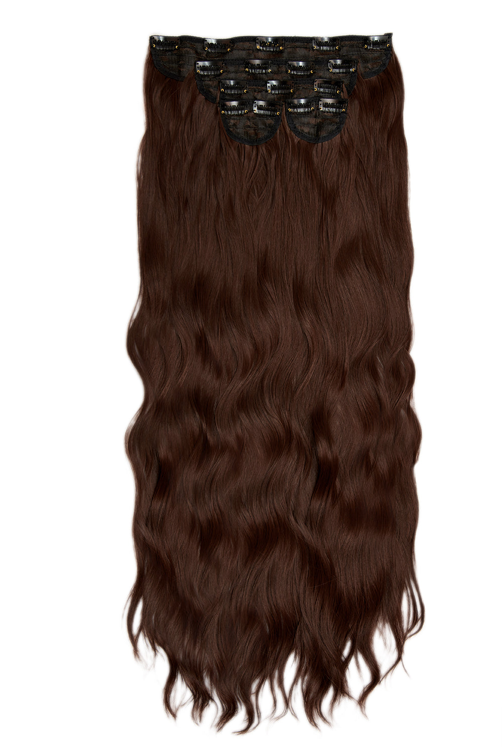 Warm Brunette Clip In Hair Extensions Starter Set