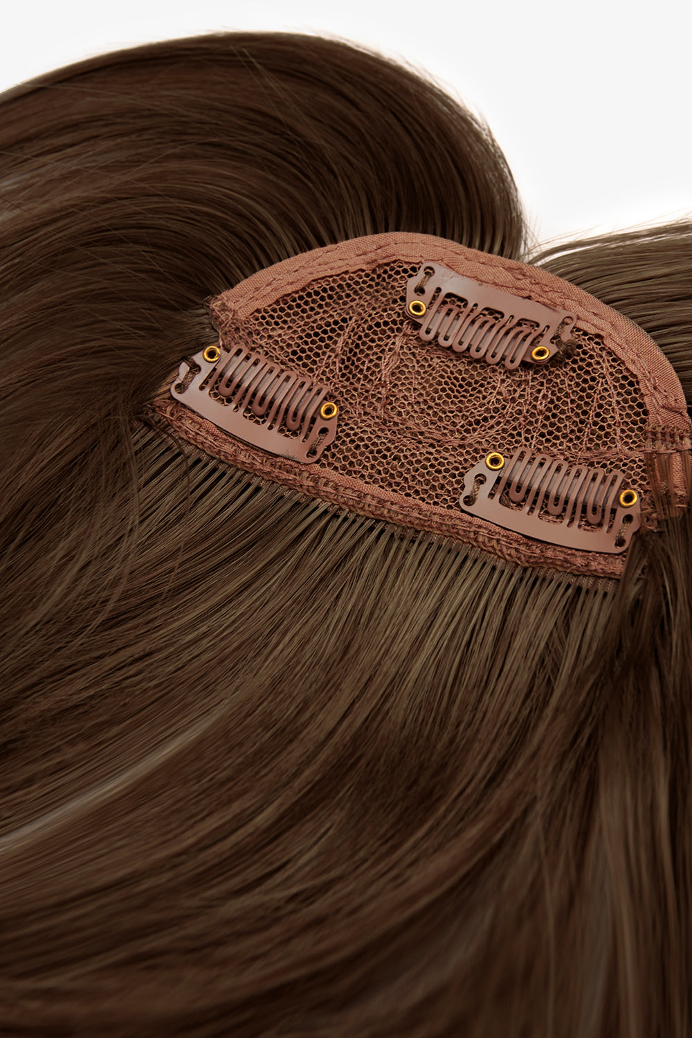 Feathered Fringe Clip In Bangs - BROWNS | CHESTNUT #3