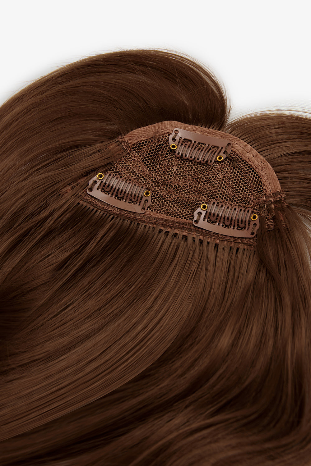 Feathered Fringe Clip In Bangs - BROWNS | GOLDEN BROWN #2