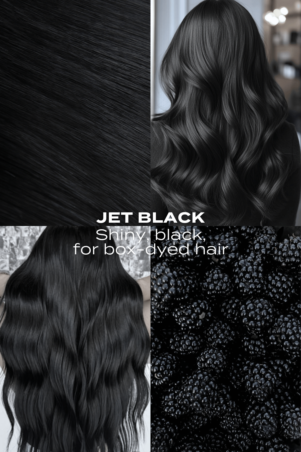 Super Thick 22" 5 Piece Straight Clip In Hair Extensions - BLACKS | JET BLACK #3