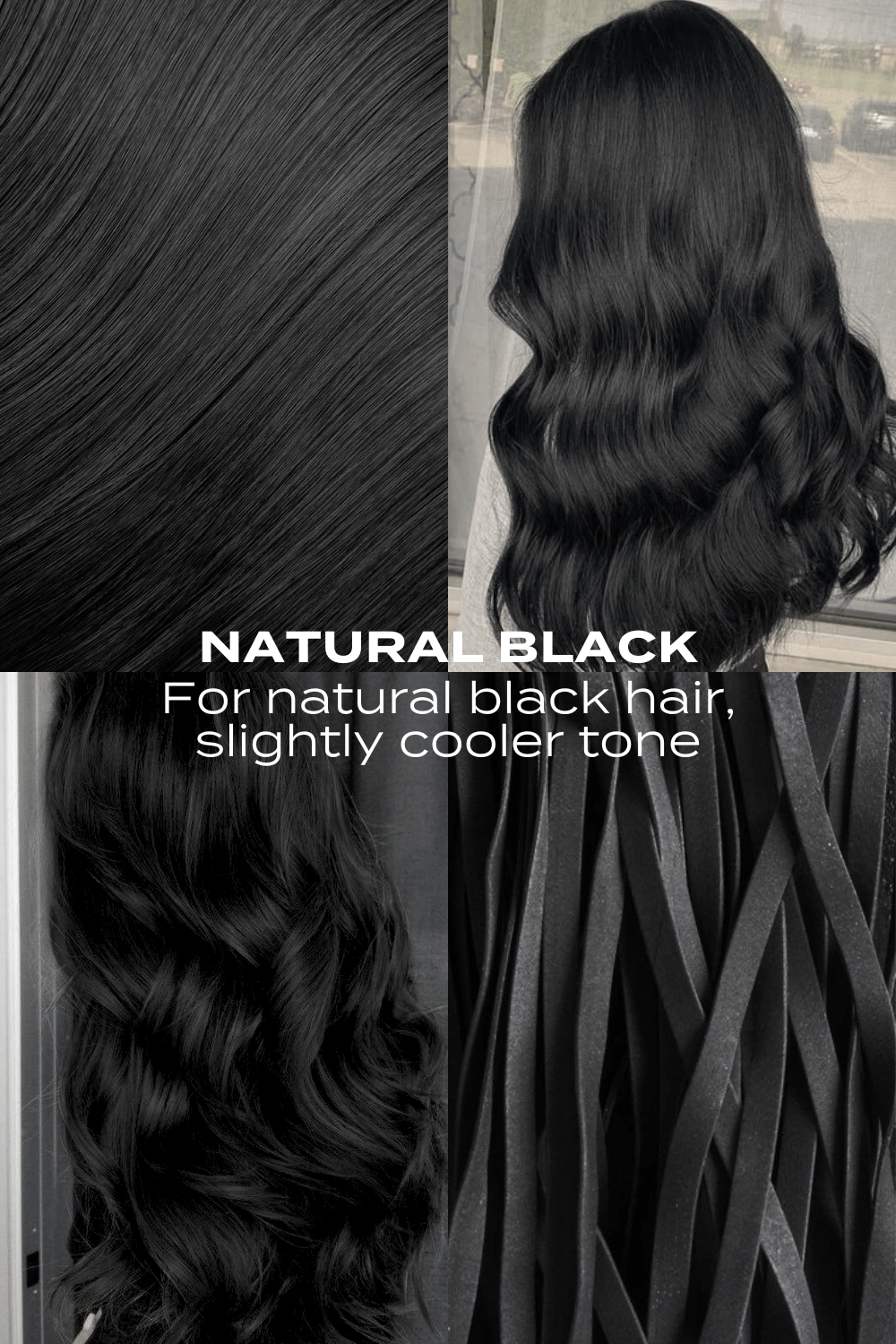 Super Thick 22" 5 Piece Natural Wavy Clip In Hair Extensions - BLACKS | NATURAL BLACK #5