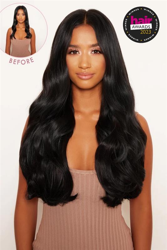 Super Thick 22" 5 Piece Blow Dry Wavy Clip In Hair Extensions