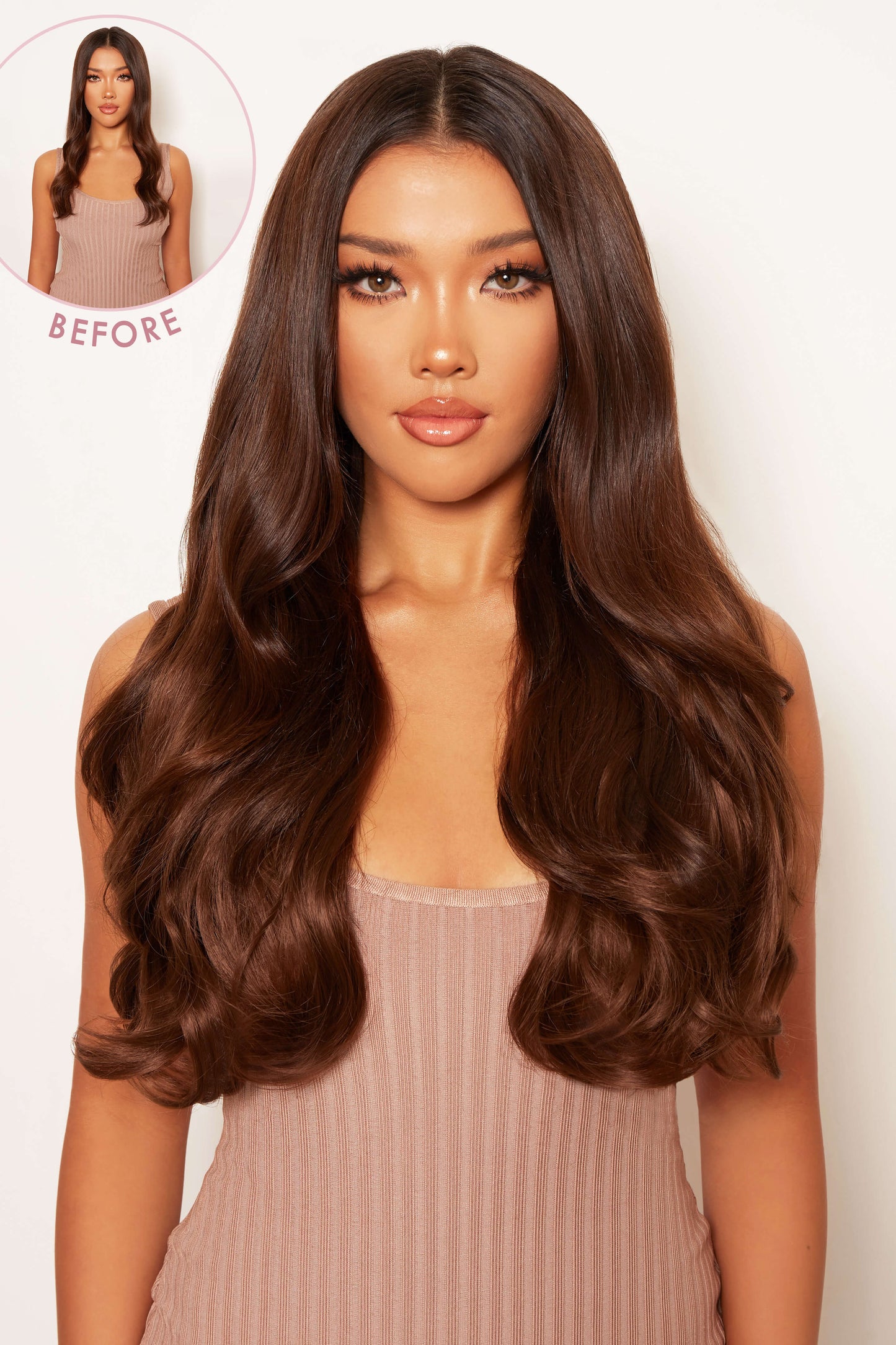 Burgundy Clip In Hair Extension Starter Kit