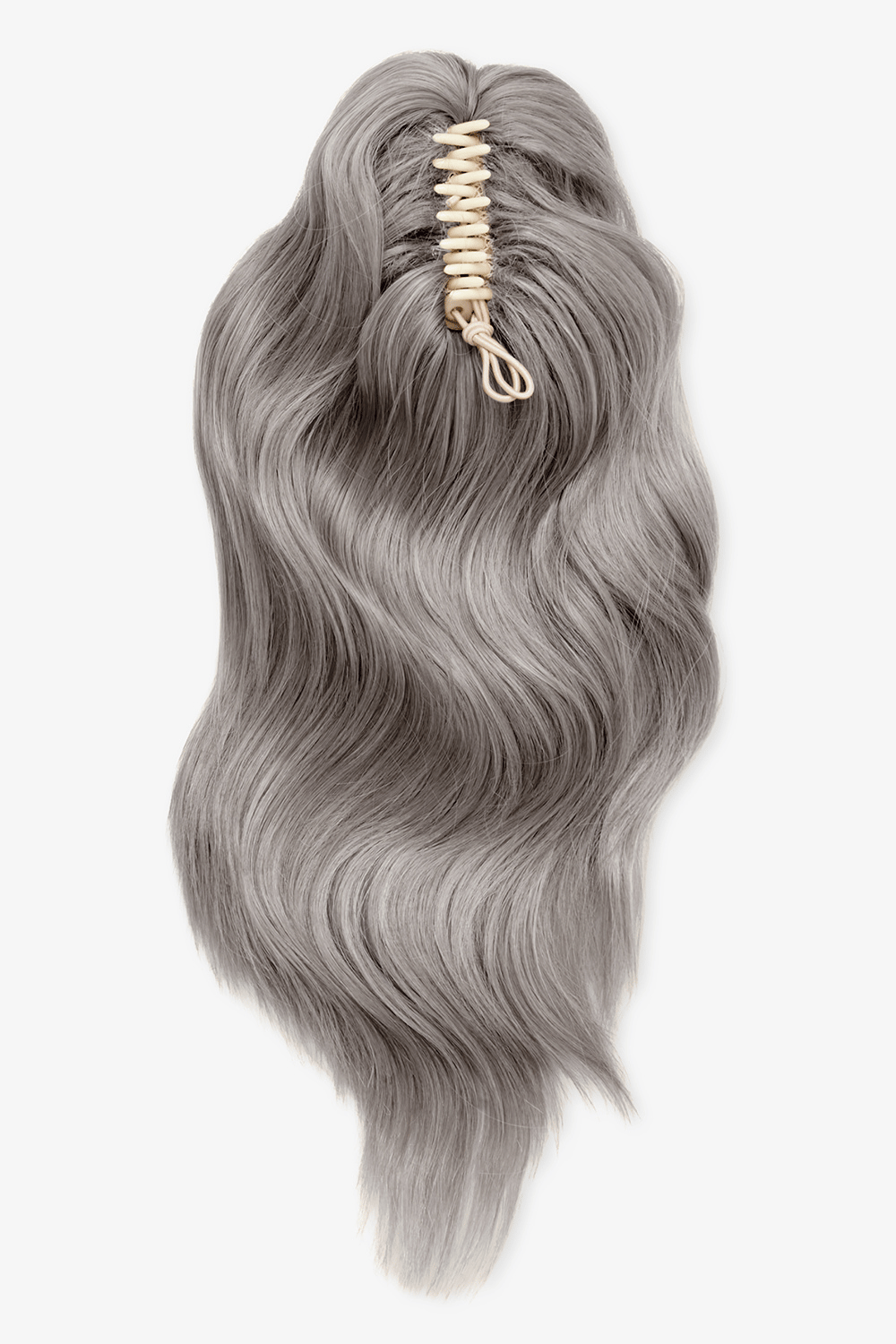 Brushed Out Wave 16" Claw Clip Pony - BLONDES | SILVER GREY #1