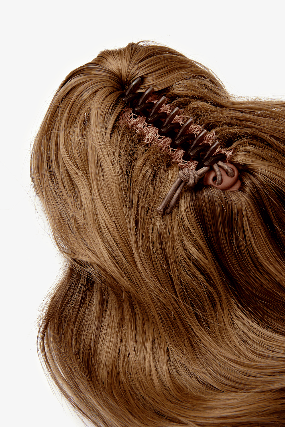 Brushed Out Wave 16" Claw Clip Pony - BROWNS | TOFFEE BROWN #4