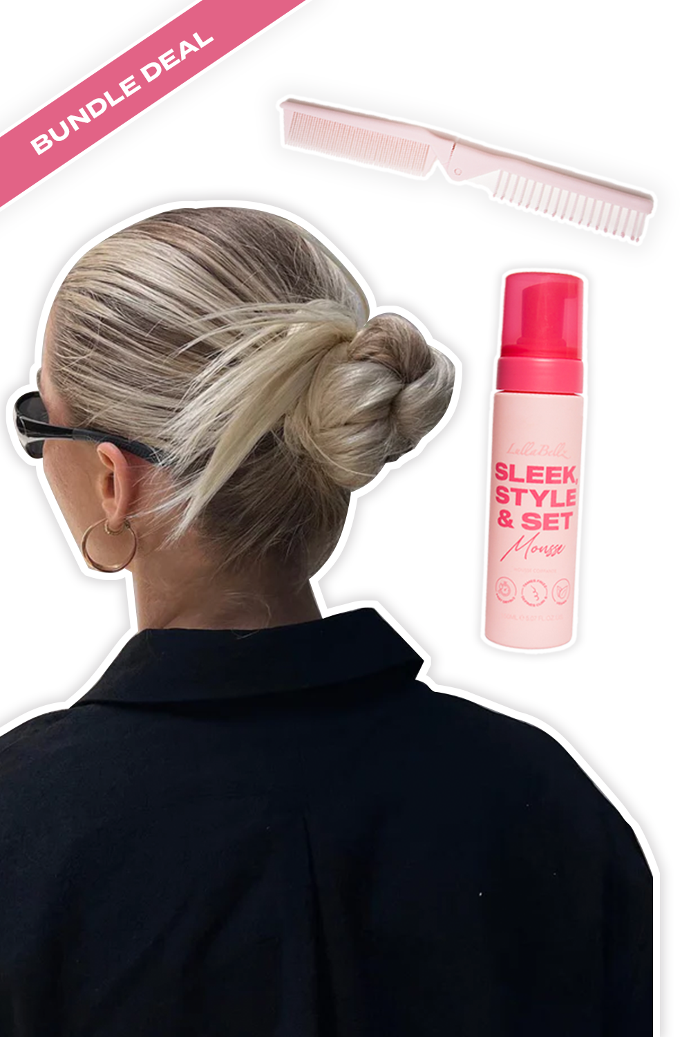 Feathered Bun Booster + Hair Care Bundle